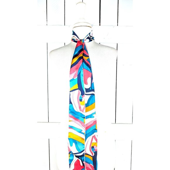 Vintage psychedelic mod long neck head scarf - Picture 1 of 3
